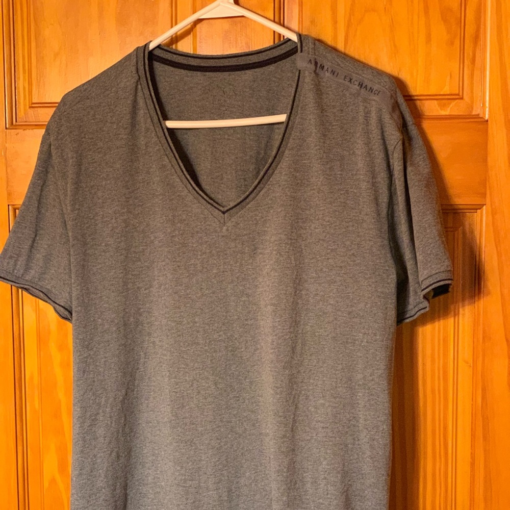 grey armani exchange vneck